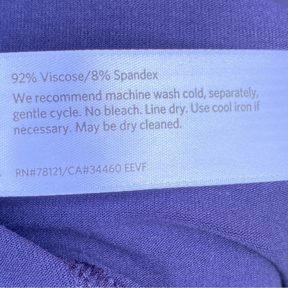 Eileen Fisher Viscose Jersey Sleeveless Dress in Midnight Size SP - Picture 9 of 9